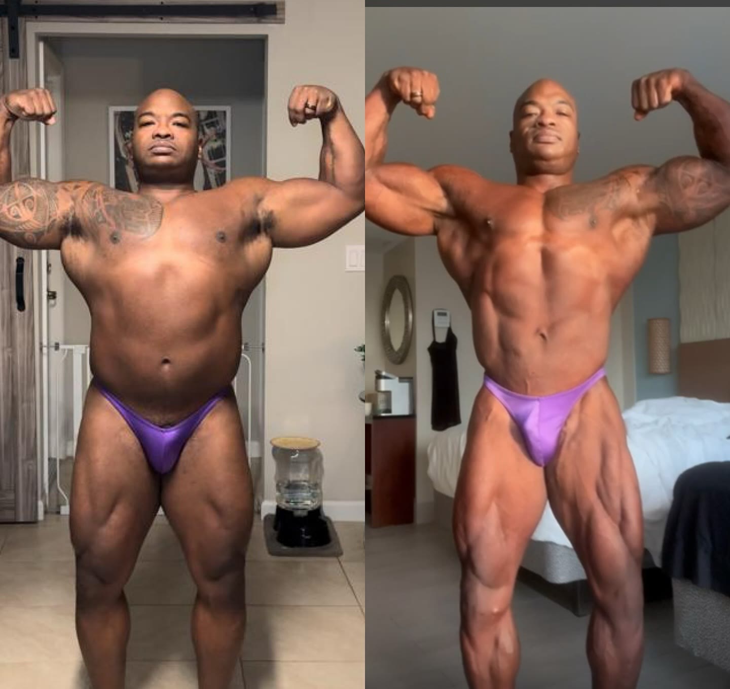 Client before and after photos